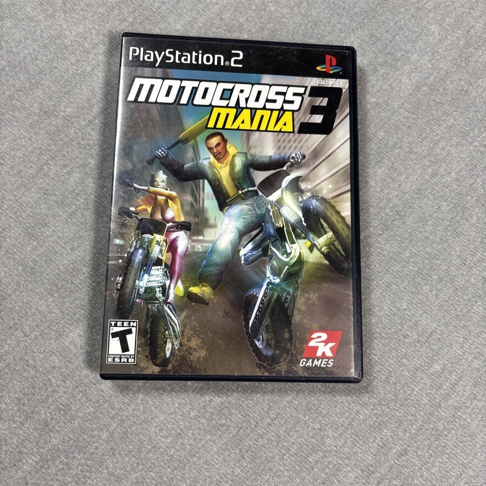 Motocross Mania 3 Sony PlayStation 2 PS2 2K Games Racing Rated Teen No Manual